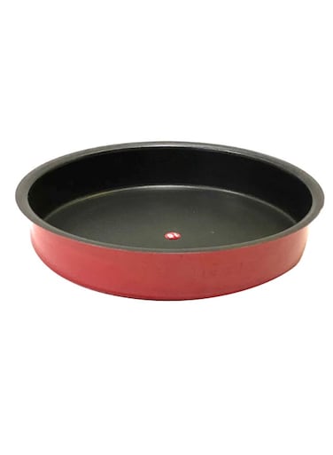 Non-Stick Round Shape Cake Baking Pan Red/Black 24centimeter