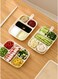 &atilde;&euro;5-Compartment Prep Plate&atilde;&euro;&lsquo;Household Kitchen Wall-Mounted Dividing Plate Multi-Function Hot Pot Dipping Sauce Dish   PET Material Smooth Easy Clean   2cm Deep Grooves No Flavor Mixing   Thick Handle Hanging Hole Design   Stackable Space Saving   Cooking Prep Tool Scallion Ginger Garlic Storage   Multi-Use Serving Plate   5-Section Efficient Cooking