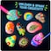 Creoos Rock Painting Kit for Kids Glow in The Dark Arts and Crafts Toys 12 Acrylic Paint 10 Rocks Stickers Gems Craft Summer Activities Kits Art Set DIY Supplies Birthday Gifts Toys for Girls and Boys