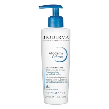 Bioderma Atoderm Ultra-Nourishing Body Moisturiser Cream For Normal Skin And Dry Sensitive Skin 200ml