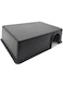TERRIFI Large Reptile Hideout Box, Suitable for Lizard Leopard Gecko Snakes and Ball Python, Shrimp, Chameleon, Tortoise, Frog House (Medium, Black)