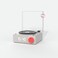Wireless speaker and alarm clock with integrated display, compact design, and easy-to-use controls for versatile audio playback and time management