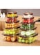 Premify 10 Pcs Large Fridge Storage Containers with Lids   Premium Quality Airtight Plastic Container Set for Freezer, Refrigerator Kitchen Pantry Organizers and Storage, BPA Free &amp; Leak Proof