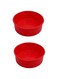 SWIUKPHE 2pcs Silicone Cake Molds for Baking, Round Cake Baking Pan Non-Stick Quick Release Suitable for Cheesecake Chocolate Cake Brownie Cake puddings (6inch)