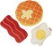 Wild Catz Poached Egg &amp; Bacon Catnip Cat Toy Assorted Size with Multi Colours