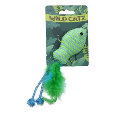 Wild Catz Jumpin Fish Fabric, Feature Cat Toy Multicolors