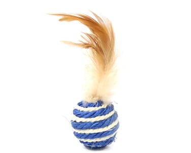 Wild Catz Rowdy Balls Sisal, Feature Cat Toy - Multicolors - 1pc