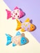Wild Catz Fisheyz Catnip Cat Toy - 9.5 x 11.5cm - Multicolors 1Pc
