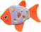 Wild Catz Fisheyz Catnip Cat Toy - 9.5 x 11.5cm - Multicolors 1Pc