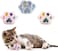 Wild Catz Pawz Plush Catnip Cat Toy with Multicolours 8 x 10cm