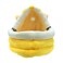 Grizzly Kitty Cat Crib Yellow Arctic fleece Yellow Cat Bed - Large - 50 x 50cm