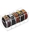 NIUBEE Belt Organizer, Acrylic Belt Storage Holder for The Closet, 5 Compartments Display Case for Tie and Bow Tie