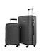 Beta Series Set of 2 Luggage &ndash; Lightweight ABS Hardshell, 10KG Carry-On &amp; 30KG Large Trolley DARK GREY