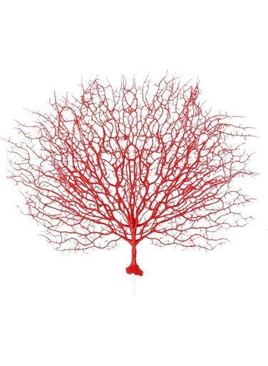 NEWBEAUT Plants Decor Plastic Coral Branch, Artificial Branches Decorative, Artificial Coral Decoration for Wedding Aquarium Home (Red) Artificial Tree Branches