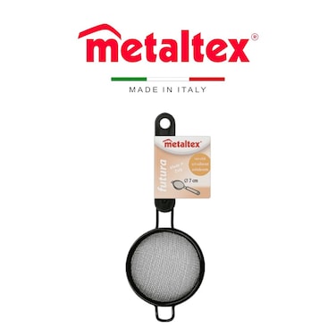 Metaltex Non-Stick Strainer &ndash; 7cm, Epoxy Coated Mesh, PS Plastic Handle, Made in Italy