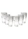MT 76-12TW Drinking Glass Tumbler Set - 6 Piece Premium Beverage Glasses for Water, Juice, Soft Drinks &amp; Home Kitchen Use, High-Quality Durable Glassware, Elegant Design, Easy to Clean