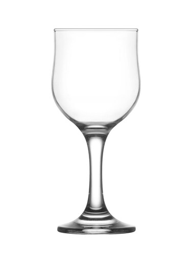 3 Pieces Nevakar Wine Glass Set 240 Ml - Clear