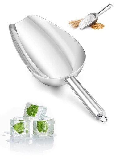 Scoop, Stainless Steel Mini Food Scoops for Kitchen Bar Buffet Party, Metal Flour Candy Pet Scooper for Multi Purpose Use, Sturdy Durable, Mirror Finished &amp; Dishwasher Safe