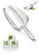 Scoop, Stainless Steel Mini Food Scoops for Kitchen Bar Buffet Party, Metal Flour Candy Pet Scooper for Multi Purpose Use, Sturdy Durable, Mirror Finished &amp; Dishwasher Safe