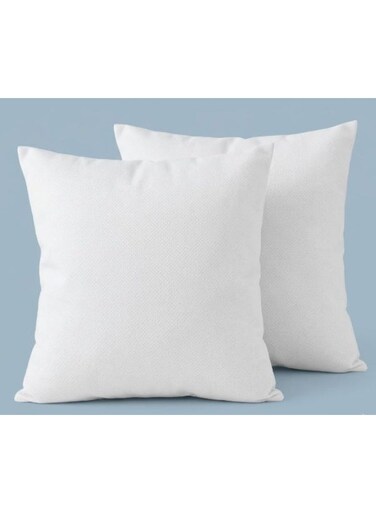 45x45cm Non-Woven Cushion Inner Pillow   350g Fluffy Polyester Fiber Filling   420g Decorative Cushion Insert for Sofa, Bed, Couch &amp; Home Decor, Set of 2