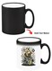 Color Changing Heat Sensitive Ceramic Mug, Image Revealed When HOT Liquid is Added! Cow drumming