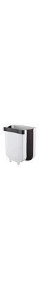 SJ Hanging Trash Can For Kitchen Cabinet Door, Foldable Small White Compact Garbage Can.Easy Suitable For Kitchen, Bedroom, Car and so on