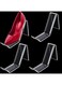 MAKINGTEC Acrylic Clear Shoe Display Stand, Shoe Display Rack Holder, Acrylic Display Stands, Shoe Store Display Stands, for Women's Sandal, Sports Shoes Rack Holder for Closet Organization (4 PCS)