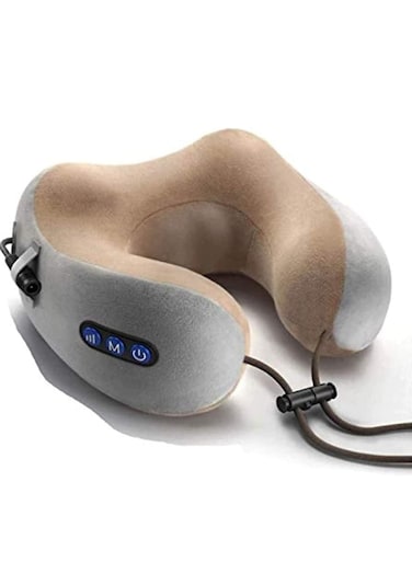 U Shaped Cervical Massage Pillow Neck Massager Vibration Pillow,