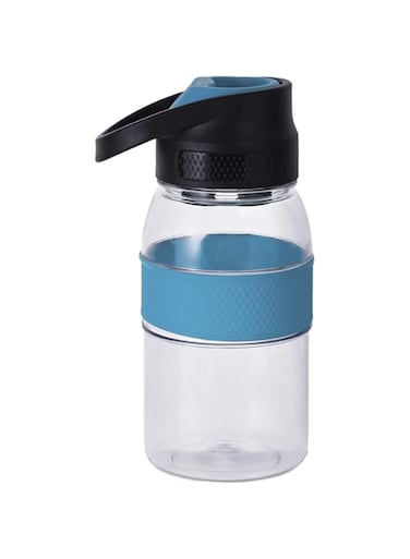 Nessan Plastic BPA Free Push Lid 500ml Tritan Bottle, Blue