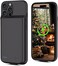 (7000mAh) Battery Case For iPhone 16-Pro Max, &amp; New Upgrade High Capacity Rechargeable Charging Case, Protective Portable Smart Backup Charger Cover For iPhone 16 Pro Max (6.1" Inch) Black