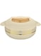 ASIAN Hotpot Stainless Steel insulated Casserole Hot Pot Sparkle (3500 ml, Biege)