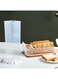 Containers Storage Airtight Loaf - Bread Container with Airtight Lid Plastic Bread Box with Tray Loaf Keeper Storage Dispenser For Homemade Sliced Toast Sandwich for Kitchen Fridge