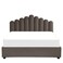 Dreamy Bliss Tufted Upholstered Large Twin Size Bed (140 X 200 CM) Dark Brown Chocolate Color