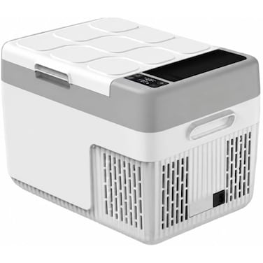12L Car Refrigerator with Compressor, 60W Portable Freezer with Removable Battery, AC/DC