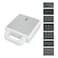 Veltric 7 in 1 Sandwich Maker  &amp; Snack Maker &ndash; Samosa, Donut, Grill, Waffle, Pancake, Nut Maker Dishwasher Safe, Non-Stick Metal Plates White