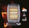 Halogen Electric Room Heater with Remote 1200W   Portable Space Heater for Home &amp; Bedroom   180&deg; Oscillating Heater with 3 Adjustable Heat Levels with Timer Function