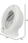 Portable Electric Fan Heater   Room Heater with 2 Temperature Settings, Fast Heating &amp; Overheat Protection   Compact &amp; Quiet Space Heater for Home, Office &amp; Bedroom 2000W