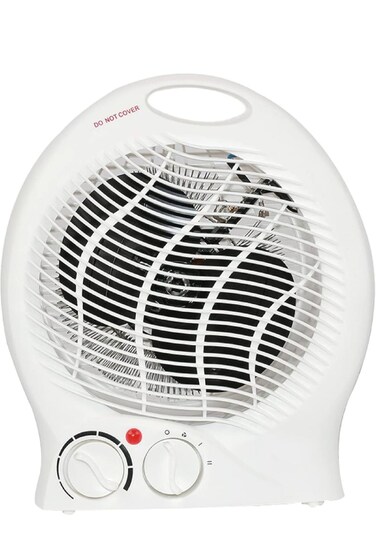 Portable Electric Fan Heater   Room Heater with 2 Temperature Settings, Fast Heating &amp; Overheat Protection   Compact &amp; Quiet Space Heater for Home, Office &amp; Bedroom 2000W