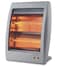 Quartz Room Heater with 2 Heat Settings, Energy-Efficient Portable Heater with Overheat Protection, Safety Tip-Over Switch, and Carry Handle for Home and Office