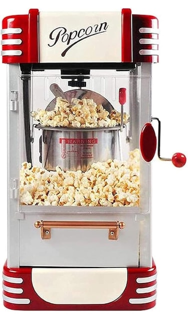 Popcorn Maker &ndash; Oil-Free Electric Popcorn Machine for Healthy &amp; Tasty Snacks, Fast Preparation, Family Size, Easy to Use, BPA-Free, Low-Fat Homemade Popcorn