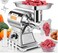 Newhai 20000W Heavy Duty Commercial Meat Grinder Electric Meat Grinding Machine Heavy Duty Industrial Meat Mincer Sausage Stuffer 6mm/8mm Plates Stuffing Tubes for Restaurant