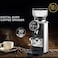 Stainless Steel Digital Burr Coffee Grinder with 30 Grind Settings, LED Control Panel, Portafilter Cradle for Espresso, Mocha, French Press, and More