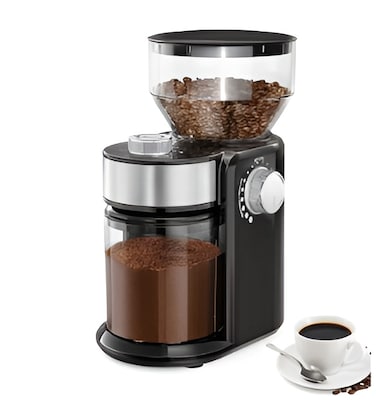 Veltric Electric Coffee Grinder, 150W Bean Grinder with 16 Grind Settings &ndash; One-Touch Control for Espresso, French Press, Drip, Pour Over &amp; More