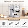 20 Bar Professional Espresso Coffee Machine &ndash; 1350W High-Pressure Cappuccino &amp; Latte Maker with 58mm Portafilter, 1.8L Removable Water Tank, Milk Frother &ndash; Home Barista Coffee Maker