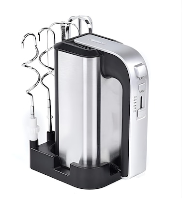 Vantix Electric Hand Mixer &ndash; Hand Blender &amp; Egg Beater for Baking, Whipping Cream &amp; Mixing &ndash; 2 Stainless Steel Beaters, 2 Dough Hooks, Turbo Boost &amp; 5 Speed Control