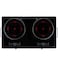Double Burner Infrared Cooktop &ndash; 2400W Dual Induction Hot Plate Electric Cooker with LED Display, Ceramic Heating, Multi-Stage Power, Knob &amp; Touch Control, Portable Tabletop Stove