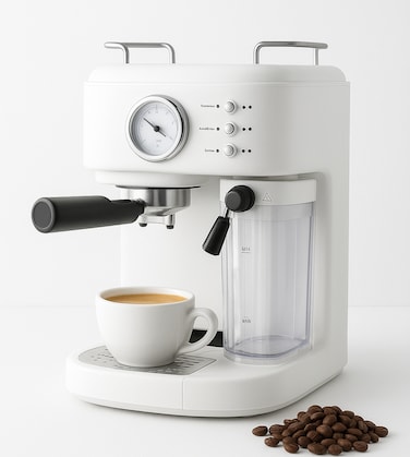 Espresso Coffee Machine 20 Bar Pump &ndash; Fully Automatic Espresso Maker for Cappuccino, Latte  Professional Barista Coffee Maker with Milk Frother &amp; Large Water Tank