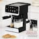 3 in 1 Espresso Coffee Machine with Automatic Milk Frother &ndash; 20 Bar Professional Cappuccino, Latte &amp; Americano 1.8L Removable Water Tank, Digital Touch Panel