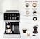 3 in 1 Espresso Coffee Machine with Automatic Milk Frother &ndash; 20 Bar Professional Cappuccino, Latte &amp; Americano 1.8L Removable Water Tank, Digital Touch Panel