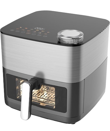 Smart Air Fryer 8L Large Capacity &ndash; Digital Touch Screen, 12 Cooking Programs, Oil-Free Healthy Frying, Less Fat Hot Air Oven for Family Meals